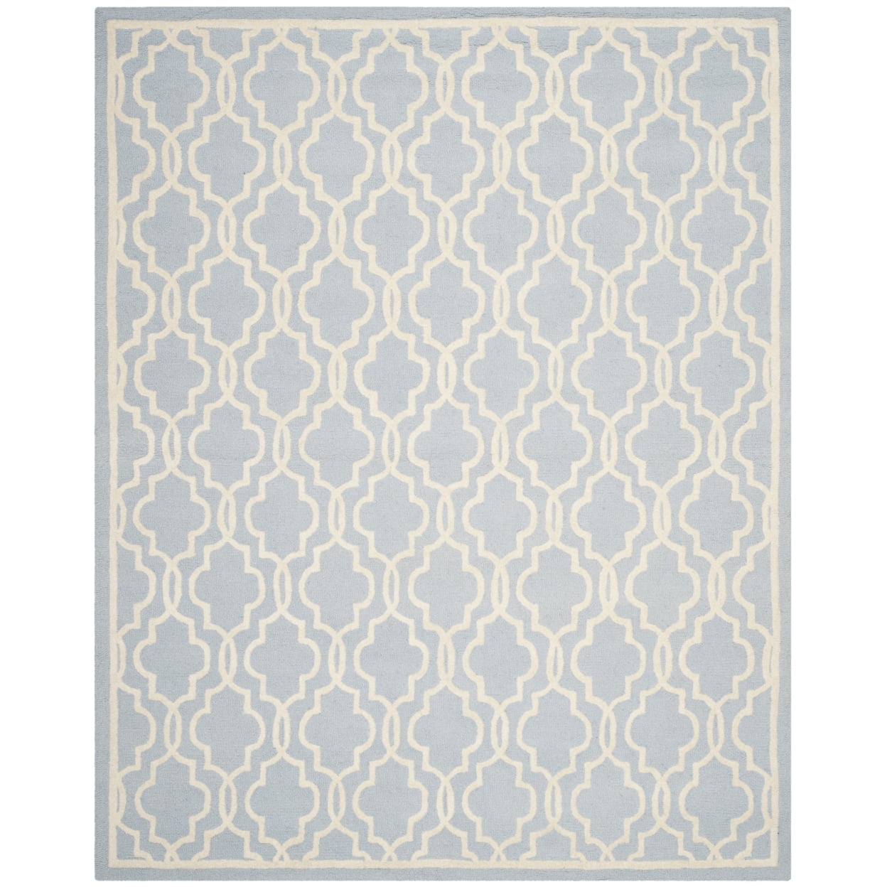 Ivory Hand-Tufted Wool 8' x 10' Rectangular Rug