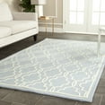thumbnail image 1 of SAFAVIEH Cambridge Kyle Geometric Wool Area Rug, Light Blue/Ivory, 9' x 12', 1 of 8