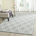 thumbnail image 1 of SAFAVIEH Cambridge Kyle Geometric Wool Area Rug, Silver/Ivory, 6' x 6' Square, 1 of 8