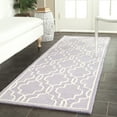 thumbnail image 1 of SAFAVIEH Cambridge Kyle Geometric Wool Runner Rug, Lavender/Ivory, 2'6" x 12', 1 of 8