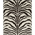 thumbnail image 1 of SAFAVIEH Cambridge Leah Geometric Wool Area Rug, Ivory/Brown, 8' x 10', 1 of 6