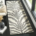 thumbnail image 1 of SAFAVIEH Cambridge Leah Geometric Wool Runner Rug, Ivory/Dark Gray, 2'6" x 8', 1 of 9
