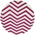 thumbnail image 1 of SAFAVIEH Cambridge Leon Geometric Wool Area Rug, Ivory/Fuchsia, 6' x 6' Round, 1 of 7