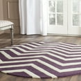 thumbnail image 1 of SAFAVIEH Cambridge Leon Geometric Wool Area Rug, Purple/Ivory, 6' x 6' Round, 1 of 7