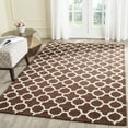thumbnail image 1 of SAFAVIEH Cambridge Leonard Geometric Wool Area Rug, Dark Brown/Ivory, 2'6" x 4', 1 of 7