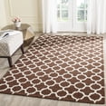 thumbnail image 1 of SAFAVIEH Cambridge Leonard Geometric Wool Area Rug, Dark Brown/Ivory, 9' x 12', 1 of 7