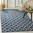 thumbnail image 1 of SAFAVIEH Cambridge Leonard Geometric Wool Area Rug, Navy/Ivory, 4' x 6', 1 of 8
