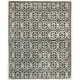 thumbnail image 1 of SAFAVIEH Cambridge Leslie Geometric Wool Area Rug, Black/Ivory, 8' x 8' Square, 1 of 9