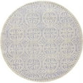 thumbnail image 1 of SAFAVIEH Cambridge Leslie Geometric Wool Area Rug, Lavender/Ivory, 8' x 8' Round, 1 of 9