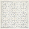 thumbnail image 1 of SAFAVIEH Cambridge Leslie Geometric Wool Area Rug, Light Blue/Ivory, 10' x 10' Square, 1 of 9