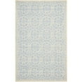 thumbnail image 1 of SAFAVIEH Cambridge Leslie Geometric Wool Area Rug, Light Blue/Ivory, 4' x 6', 1 of 6