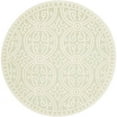 thumbnail image 1 of SAFAVIEH Cambridge Leslie Geometric Wool Area Rug, Light Green/Ivory, 8' x 8' Square, 1 of 11