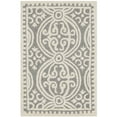 thumbnail image 1 of SAFAVIEH Cambridge Leslie Geometric Wool Area Rug, Silver/Ivory, 2' x 3', 1 of 10