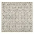 thumbnail image 1 of SAFAVIEH Cambridge Leslie Geometric Wool Area Rug, Silver/Ivory, 9' x 9' Square, 1 of 3
