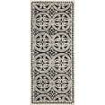 thumbnail image 1 of SAFAVIEH Cambridge Leslie Geometric Wool Runner Rug, Black/Ivory, 2'6" x 12', 1 of 5