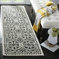 thumbnail image 1 of SAFAVIEH Cambridge Leslie Geometric Wool Runner Rug, Black/Ivory, 2'6" x 14', 1 of 6