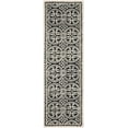 thumbnail image 1 of SAFAVIEH Cambridge Leslie Geometric Wool Runner Rug, Black/Ivory, 2'6" x 20', 1 of 5