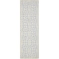 thumbnail image 1 of SAFAVIEH Cambridge Leslie Geometric Wool Runner Rug, Light Blue/Ivory, 2'6" x 22', 1 of 9