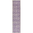thumbnail image 1 of SAFAVIEH Cambridge Leslie Geometric Wool Runner Rug, Purple/Ivory, 2'6" x 10', 1 of 6