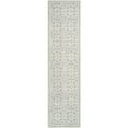 thumbnail image 1 of SAFAVIEH Cambridge Leslie Geometric Wool Runner Rug, Silver/Ivory, 2'6" x 16', 1 of 3