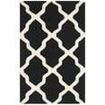 thumbnail image 1 of SAFAVIEH Cambridge Liam Geometric Wool Area Rug, Black/Ivory, 2'6" x 4', 1 of 6