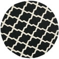 thumbnail image 1 of SAFAVIEH Cambridge Liam Geometric Wool Area Rug, Black/Ivory, 6' x 6' Round, 1 of 5