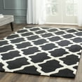 thumbnail image 1 of SAFAVIEH Cambridge Liam Geometric Wool Area Rug, Black/Ivory, 6' x 6' Square, 1 of 7