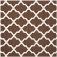 thumbnail image 1 of SAFAVIEH Cambridge Liam Geometric Wool Area Rug, Dark Brown/Ivory, 6' x 6' Square, 1 of 6