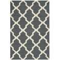 thumbnail image 1 of SAFAVIEH Cambridge Liam Geometric Wool Area Rug, Dark Grey/Ivory, 4' x 6', 1 of 7