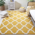 thumbnail image 1 of SAFAVIEH Cambridge Liam Geometric Wool Area Rug, Gold/Ivory, 6' x 9', 1 of 12