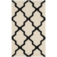 thumbnail image 1 of SAFAVIEH Cambridge Liam Geometric Wool Area Rug, Ivory/Black, 3' x 5', 1 of 5
