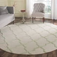 thumbnail image 1 of SAFAVIEH Cambridge Liam Geometric Wool Area Rug, Ivory/Light Green, 8' x 8' Round, 1 of 6