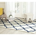 thumbnail image 1 of SAFAVIEH Cambridge Liam Geometric Wool Area Rug, Ivory/Navy, 4' x 6', 1 of 7