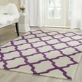 thumbnail image 1 of SAFAVIEH Cambridge Liam Geometric Wool Area Rug, Ivory/Purple, 5' x 8', 1 of 6