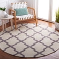thumbnail image 1 of SAFAVIEH Cambridge Liam Geometric Wool Area Rug, Ivory/Silver, 4' x 4' Round, 1 of 7