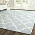 thumbnail image 1 of SAFAVIEH Cambridge Liam Geometric Wool Area Rug, Light Blue/Ivory, 9' x 12', 1 of 8