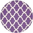 thumbnail image 1 of SAFAVIEH Cambridge Liam Geometric Wool Area Rug, Purple/Ivory, 6' x 6' Round, 1 of 5