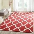 thumbnail image 1 of SAFAVIEH Cambridge Liam Geometric Wool Area Rug, Rust/Ivory, 3' x 5', 1 of 8