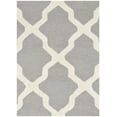 thumbnail image 1 of SAFAVIEH Cambridge Liam Geometric Wool Area Rug, Silver/Ivory, 2' x 3', 1 of 7