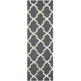 thumbnail image 1 of SAFAVIEH Cambridge Liam Geometric Wool Runner Rug, Dark Grey/Ivory, 2'6" x 22', 1 of 5