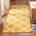 thumbnail image 1 of SAFAVIEH Cambridge Liam Geometric Wool Runner Rug, Gold/Ivory, 2'6" x 10', 1 of 12
