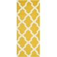 thumbnail image 1 of SAFAVIEH Cambridge Liam Geometric Wool Runner Rug, Gold/Ivory, 2'6" x 12', 1 of 6