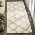 thumbnail image 1 of SAFAVIEH Cambridge Liam Geometric Wool Runner Rug, Ivory/Beige, 2'6" x 14', 1 of 7