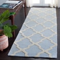 thumbnail image 1 of SAFAVIEH Cambridge Liam Geometric Wool Runner Rug, Light Blue/Ivory, 2'6" x 12', 1 of 9