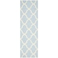 thumbnail image 1 of SAFAVIEH Cambridge Liam Geometric Wool Runner Rug, Light Blue/Ivory, 2'6" x 16', 1 of 7