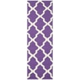 thumbnail image 1 of SAFAVIEH Cambridge Liam Geometric Wool Runner Rug, Purple/Ivory, 2'6" x 10', 1 of 6