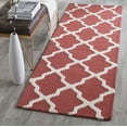 thumbnail image 1 of SAFAVIEH Cambridge Liam Geometric Wool Runner Rug, Rust/Ivory, 2'6" x 6', 1 of 8