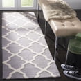 thumbnail image 1 of SAFAVIEH Cambridge Liam Geometric Wool Runner Rug, Silver/Ivory, 2'6" x 8', 1 of 9