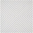 thumbnail image 1 of SAFAVIEH Cambridge Lilly Diamond Striped Wool Area Rug, Light Blue/Ivory, 6' x 6' Square, 1 of 10