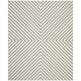 thumbnail image 1 of SAFAVIEH Cambridge Lilly Diamond Striped Wool Area Rug, Silver/Ivory, 2' x 3', 1 of 10